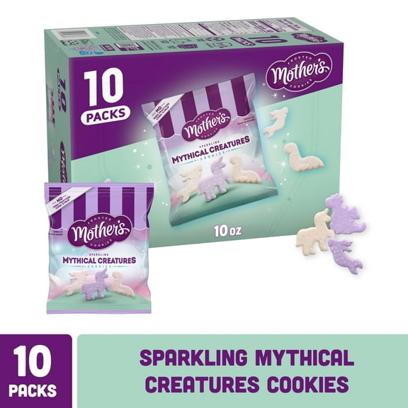 Mother's Sparkling Mythical Creatures Cookies, 1 oz Individual Bags, 10 Count