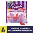 thumbnail image 1 of Mother's Sparkling Strawberry Mythical Creatures, Shortbread Cookies with Strawberry Frosting and Sprinkles, Resealable Bag, 9 oz, 1 of 18