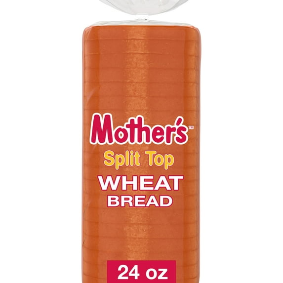 Mother's Split Top Wheat Bread, 24 oz, Wheat Bread, Bag