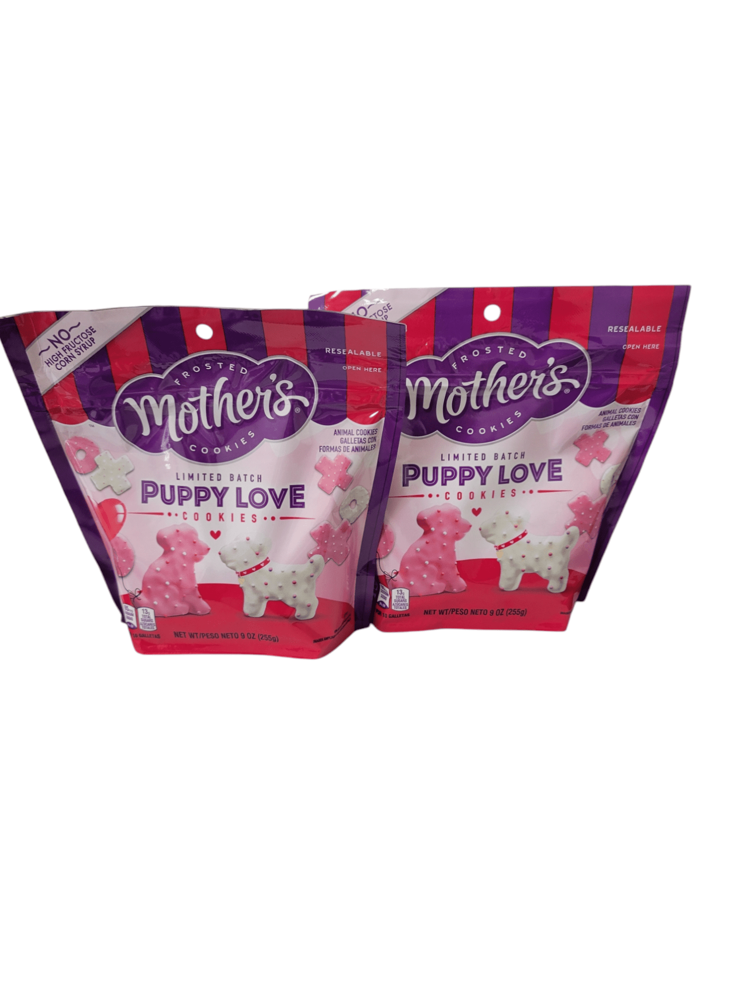 Mother's Valentine's Day Puppy Love X's & O's Cookies, 9oz - 2 pack