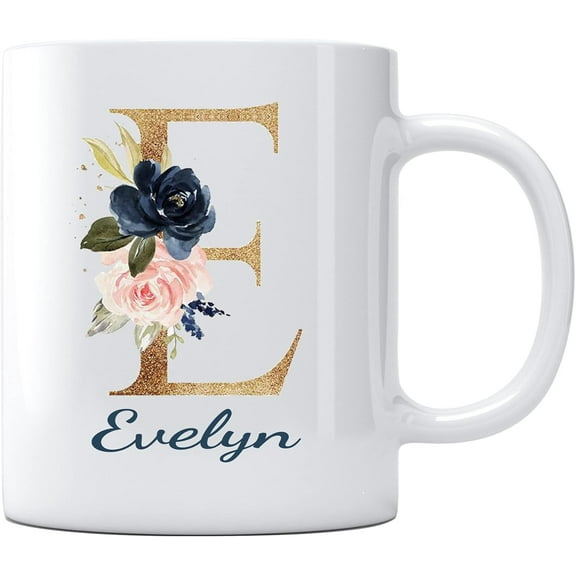 Mother's day Gifts Idea Coffee Mug with Name Evelyn Gifts for Mom Sisters Women Moving Away Graduation University College Gifts for Him Her Relationships Coffee Cup 11oz White