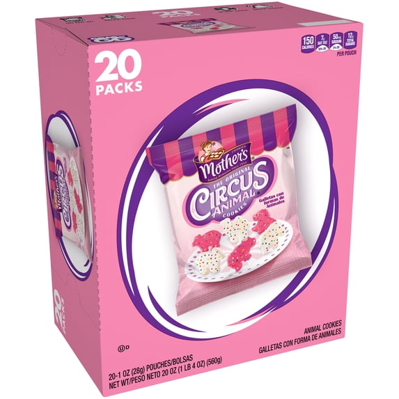 Kellogg's Mother's The Original Circus Animal Cookies, 1 Oz., 20 Count