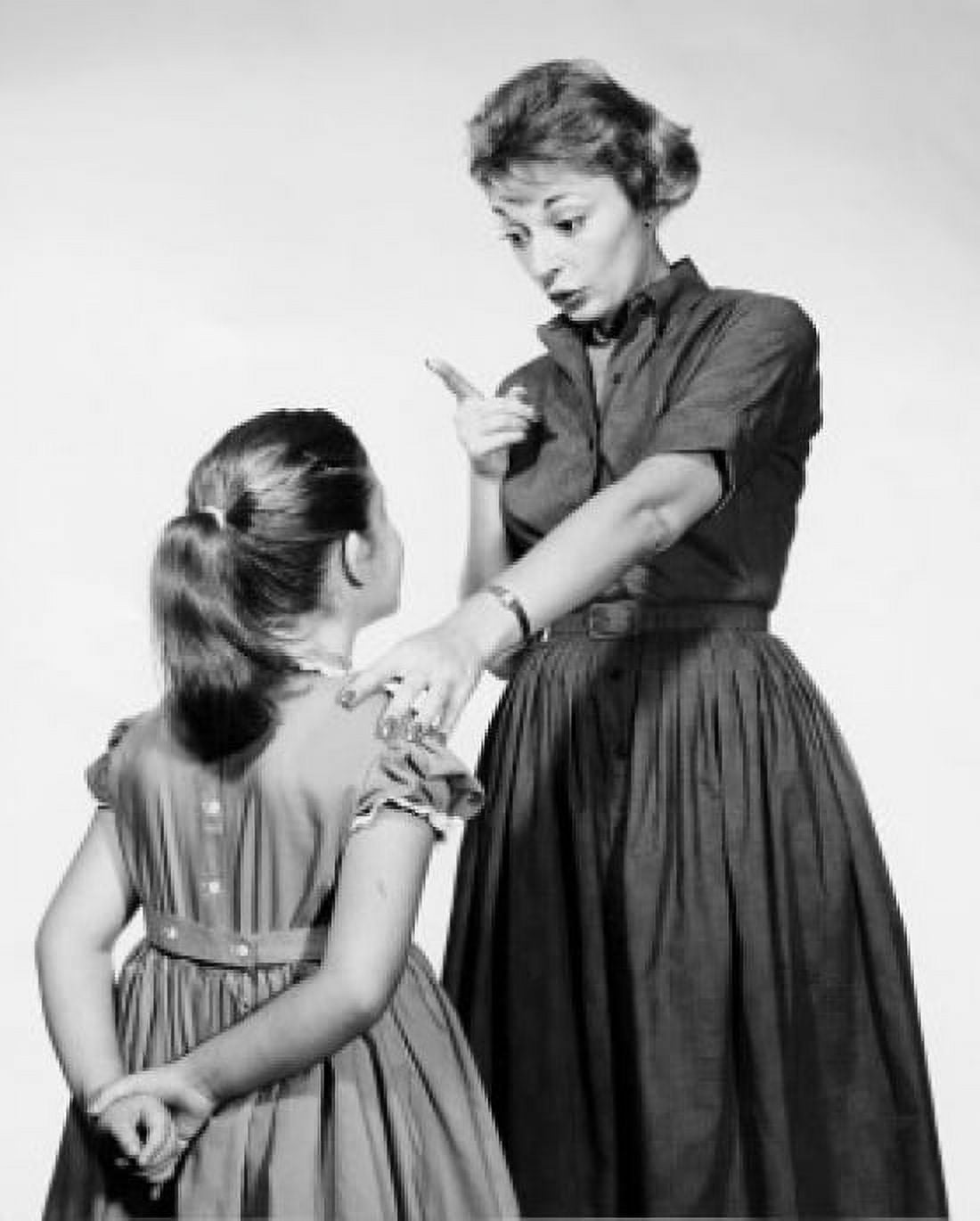 Mother scolding her daughter Canvas Art - (24 x 36)