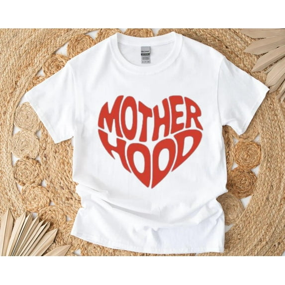 MotherHood T-Shirt , Hoodie , Sweatshirt Simple Bold Graphic for Celebrating Mom Life, for men & women, up to size 5XL