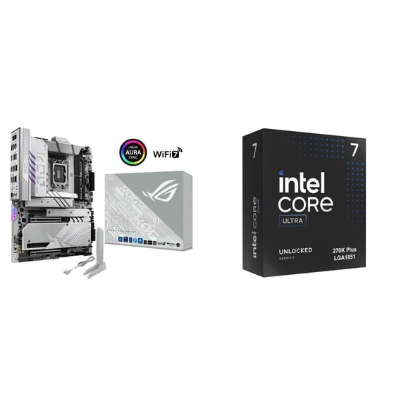 NEWEGG Motherboard CPU Combo -  ASUS ROG MAXIMUS Z890 APEX Intel Z890 LGA 1851 ATX motherboard Bundle with Core Ultra 7 270K Plus Processor 24 cores (8 P-cores + 16 E-cores) up to 5.5 GHz BX80768270K
