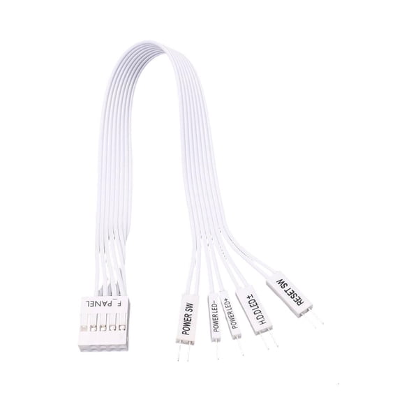 Motherboard Expansion Cable Power LED Reset PC Power F-PANEL Female to 2Pin Male Connector for Computer Reset Hard Drive