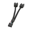 thumbnail image 1 of Motherboard Extension Cable 9Pin USB 1 Female to 2 Male Splitter Y Cable CORD' X9N7, 1 of 1