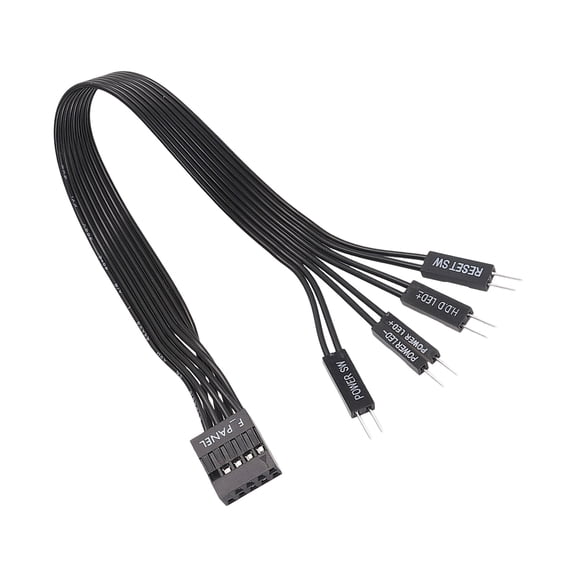 Motherboard External Power Switcher F Panel Header Restarting Button Extension Power Cable for PC Case Chassis