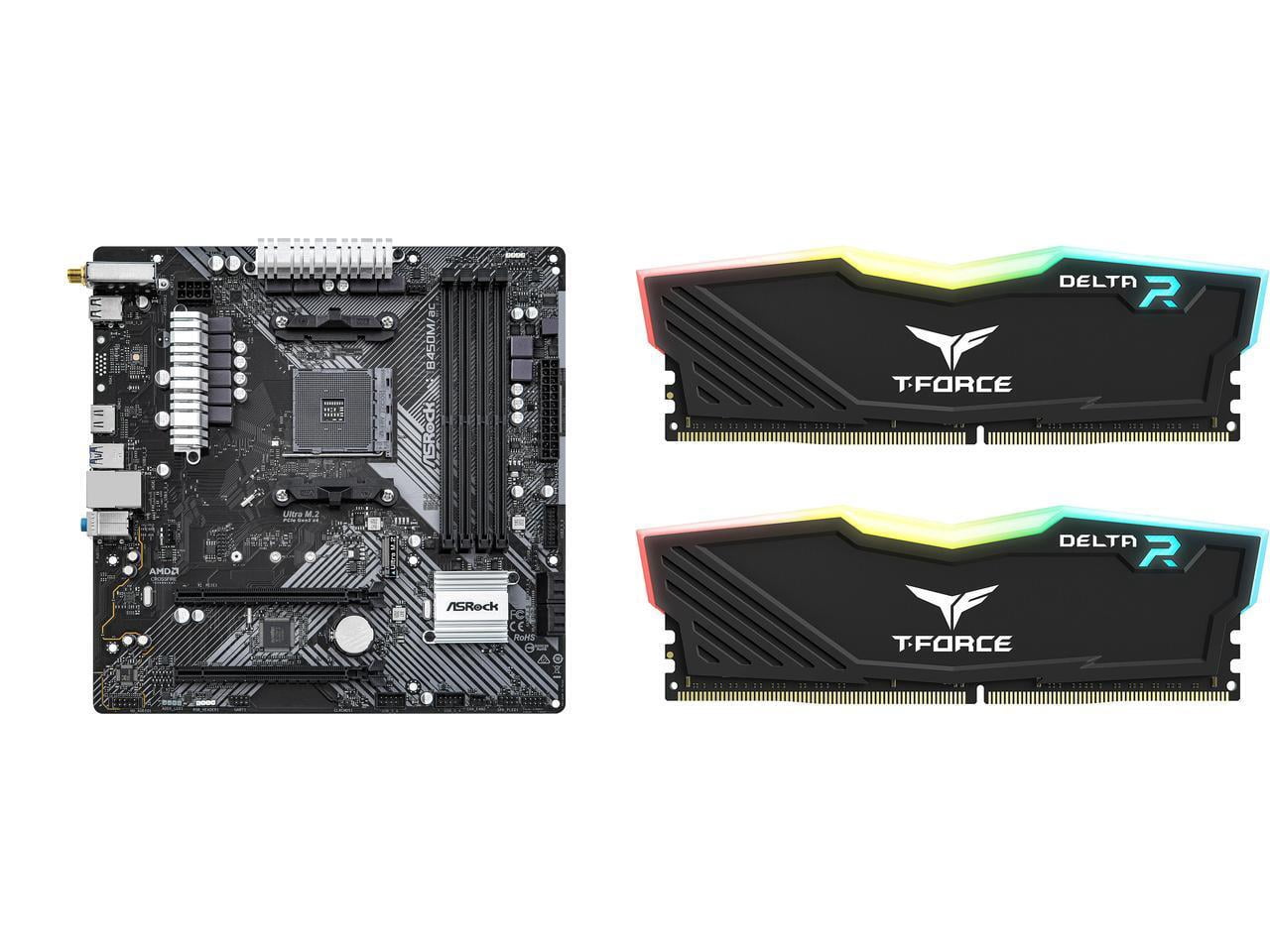 Motherboard Memory Combo - B450M/AC R2.0 Bundle with TF3D416G3200HC16FDC01