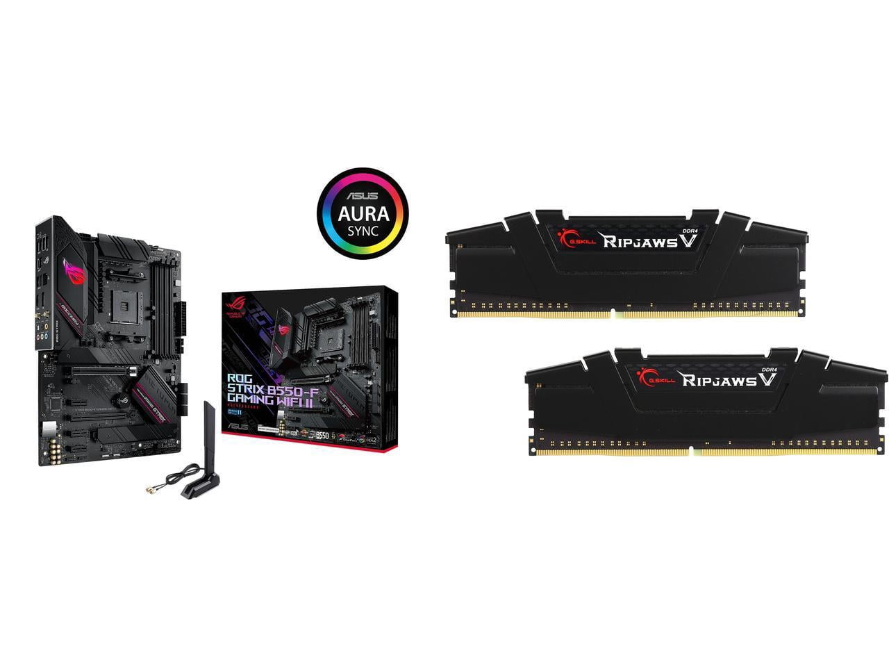 Motherboard Memory Combo - ROG STRIX B550-F GAMING WIFI II Bundle with F4-3200C16D-32GVK