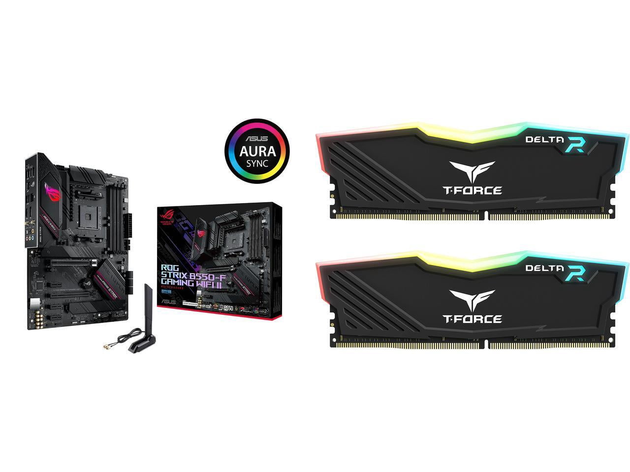 Motherboard Memory Combo - ROG STRIX B550-F GAMING WIFI II Bundle with TF3D432G3200HC16FDC01