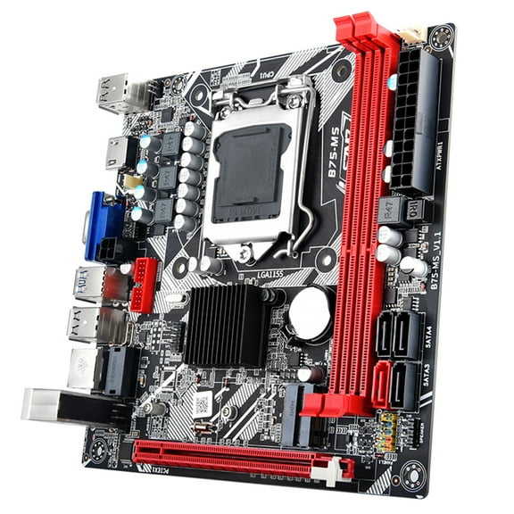 Motherboard,Szmz 1155 M.2 Nvme Pci-e 16x Ddr3 Usb3.0 Wifi M.2 Usb2.0 Usb3.0 100m Network Usb2.0 1155 Wifi Office 16x Ddr3 100m Hxber Office Pci-e 16x Eryue Mewmewcat Black