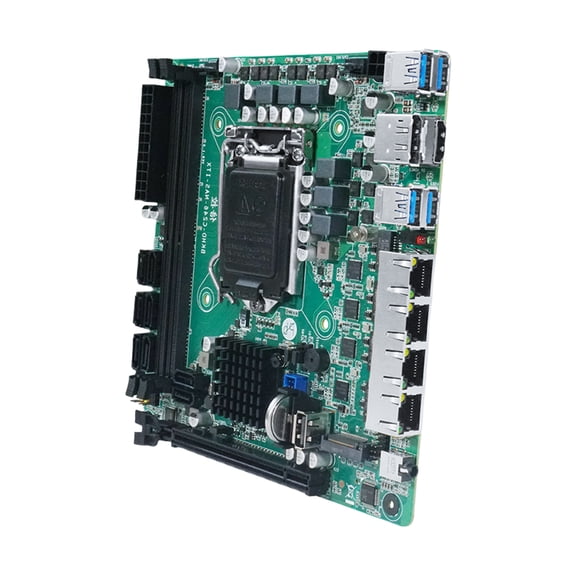 Motherboards 8 Port 4 Ethernet 2 Slots DDR4 Support For CPUs Better Heat Dissipation Hole Design