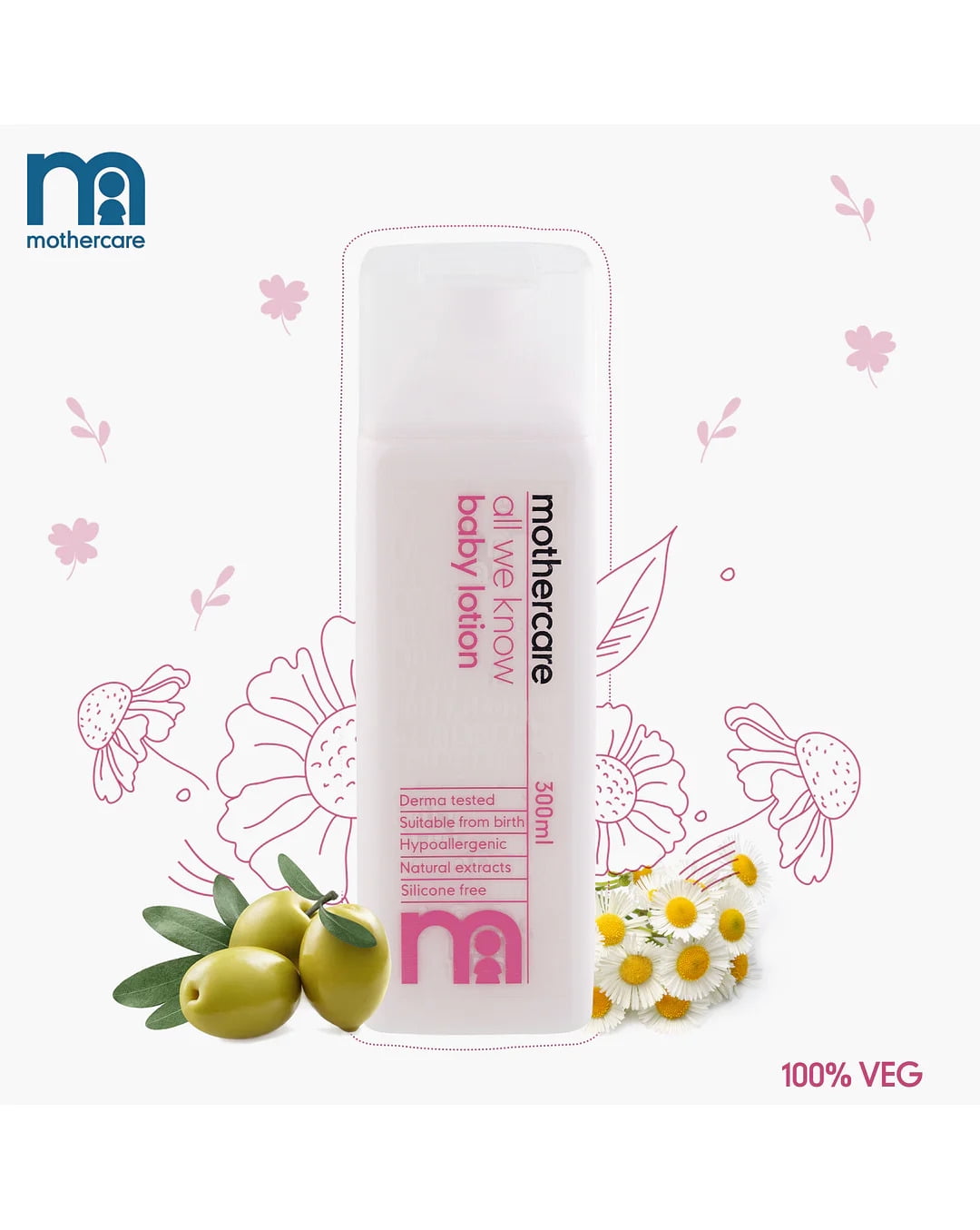 Mothercare All We Know Baby Lotion 300ml E 0m Pack of 1 300ml