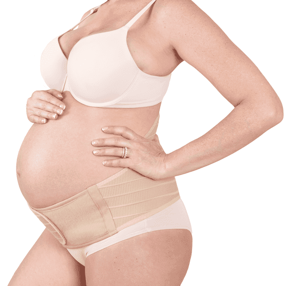 Motherfit Maternity Belly Band, Beige, L, 1 Count