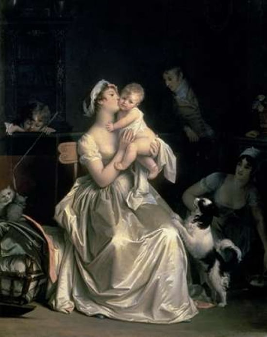 Motherhood 1805 Canvas Art - Marguerite Gerard (24 x 30)