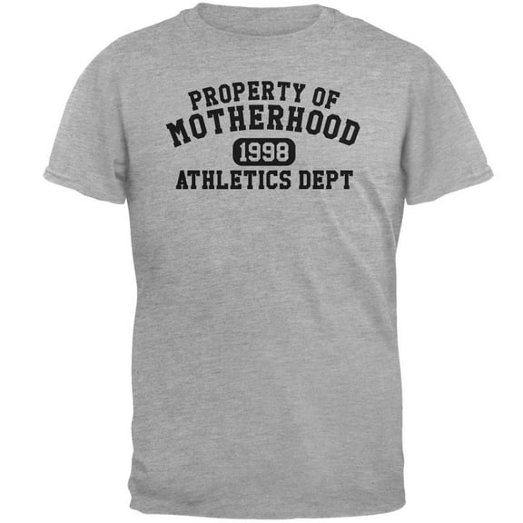 Motherhood Athletics Department 1998 Mens Soft T Shirt Heather LG