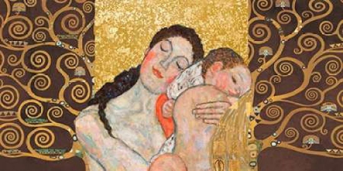 Motherhood II Canvas Art - Klimt Patterns (10 x 20)