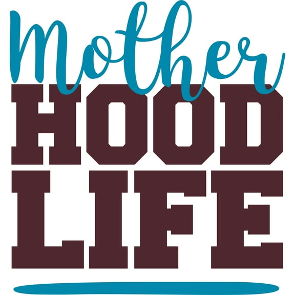 Motherhood Life Mother Mom Mama Customized Wall Decal - Custom Vinyl Wall Art - Personalized Name - Baby Girls Boys Kids Bedroom Wall Decal Room Decor Wall Stickers Decoration Size (20x20 inch)