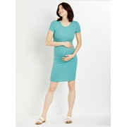 Motherhood Maternity Basic Rib Knit Maternity T-Shirt Dress
