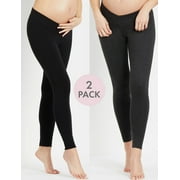 UNKNOWN Motherhood Maternity BumpStart Under Belly Maternity Leggings (2 Pack)