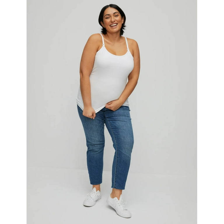 Plus size nursing tank top deals