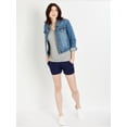 thumbnail image 1 of Motherhood Maternity Secret Fit Belly Poplin Maternity Shorts, 1 of 6