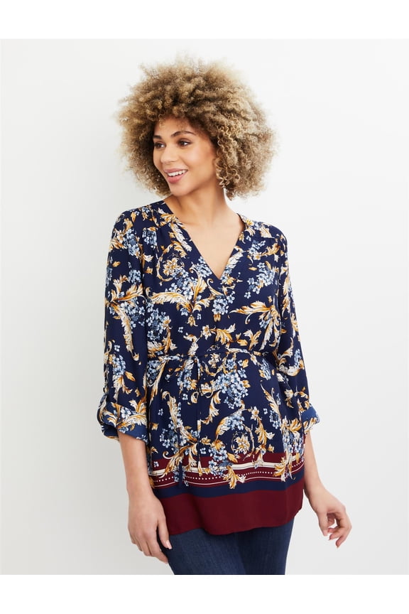 Women's Removable Waist Tie Maternity Top