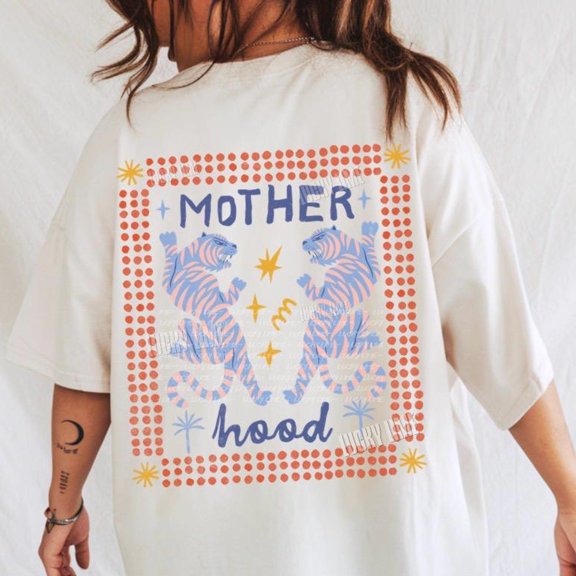 Motherhood Shirt Motherhood Tiger TShirt Cool Moms Club Shirt Edgy Mama Shirt Back and Fro