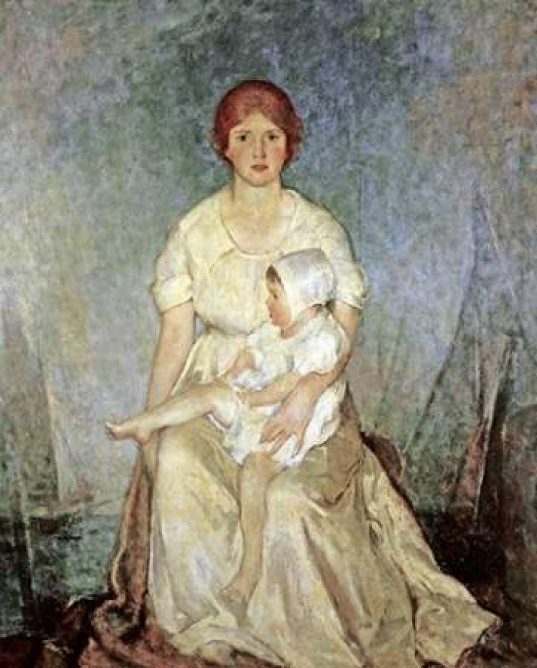 Motherhood Triumphant Canvas Art - Charles Webster Hawthorne (22 x 28)