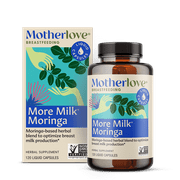 Motherlove More Milk® Moringa, Moringa-Based Lactation Supplement, 120 Liquid Caps