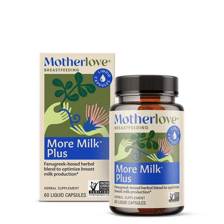 Motherlove More Milk Special Blend Vegan Capsules (120 caps) Herbal  Lactation Supplement w/ Goat's Rue to Build Mammary Tissue & Enhance Breast  Milk Supply for Nursing & Pumping Moms—Organic Herbs, Non-GMO 