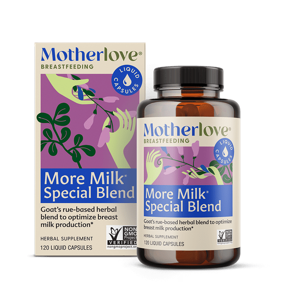 Motherlove More Milk® Special Blend, Goat's Rue-Based Lactation Supplement, 120 Liquid Caps