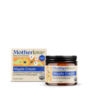 Motherlove Nipple Cream, Organic & Lanolin-Free Nipple Balm for Breastfeeding, 2 Ounce