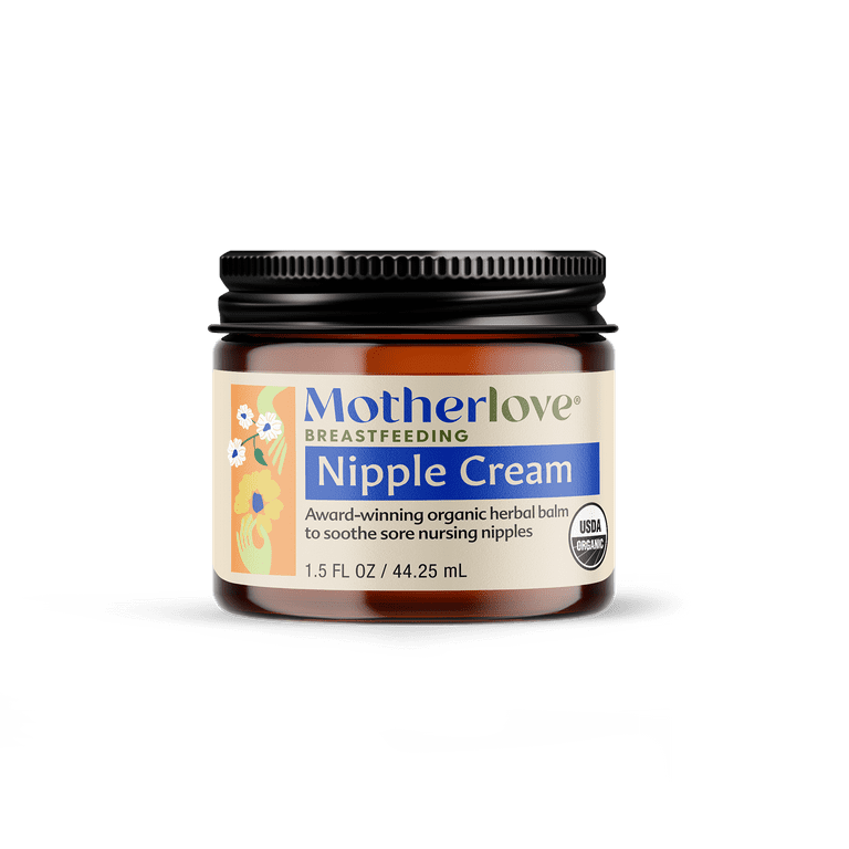 Motherlove Organic Lanolin-Free Nipple Cream, Breastfeeding Essential, 1.5  oz 