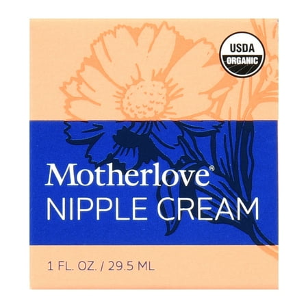 Motherlove Nipple Cream, Organic & Lanolin-Free Nipple Balm for Breastfeeding, 1 Ounce