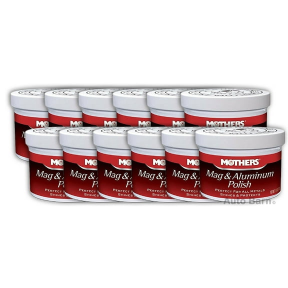Mothers 05101-12 Mag & Aluminum Polish - 10 oz., (Pack of 12)