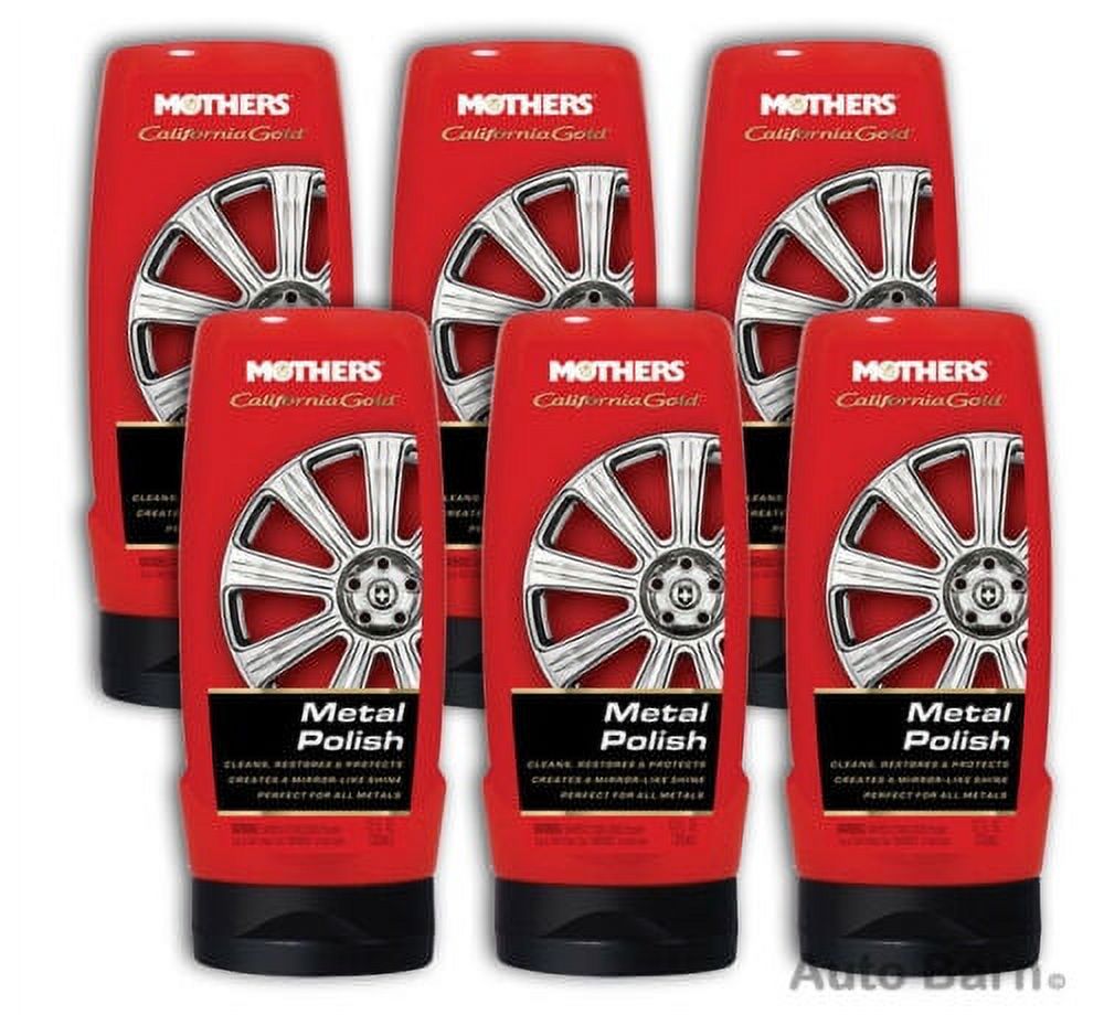 Mothers 051126 California Gold Metal Polish 12 oz., (Pack of 6