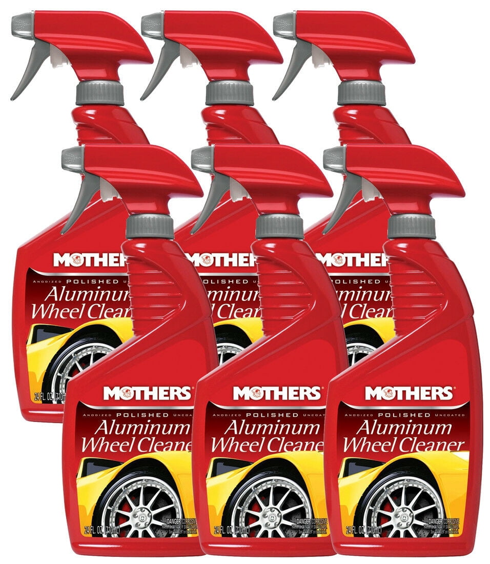 Mothers 060246 Polished Aluminum Wheel Cleaner 24 oz., (Pack of 6