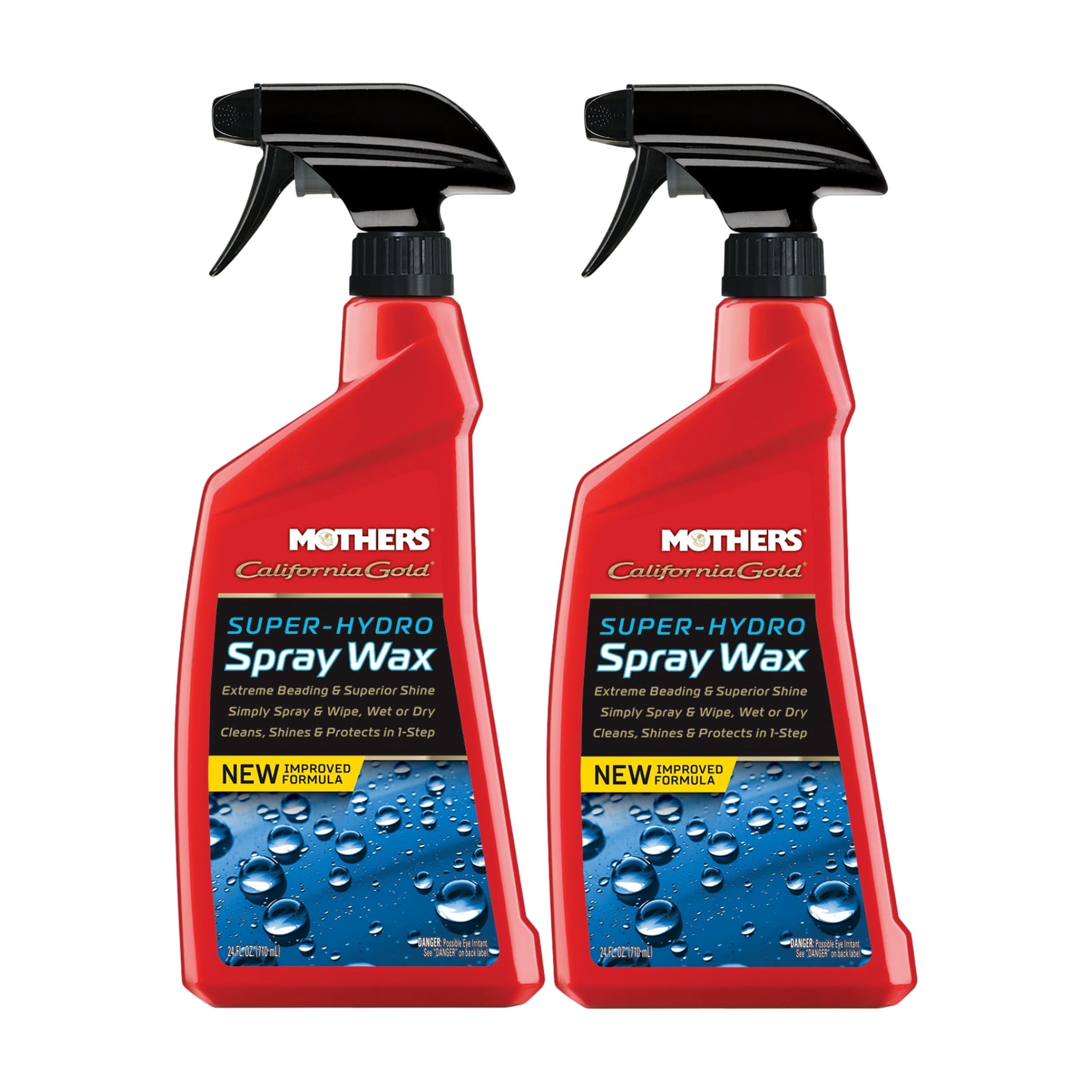 Mothers California Gold Quick Car Wash Spray Wax - 24oz, Pack of 2