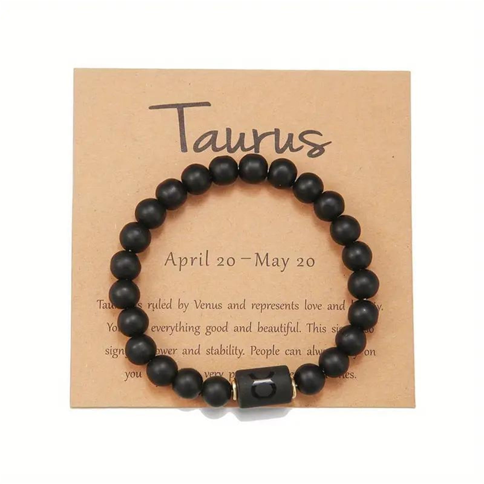 Mothers Day 2024 New Natural Stone Bead Bracelet Twelve Constellations