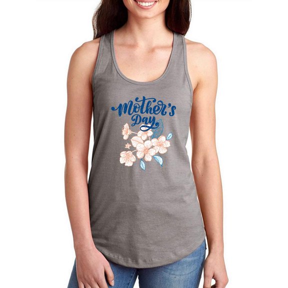 Mothers Day Apple Flowers Racerback Tank Women -Image by Shutterstock, Female Small
