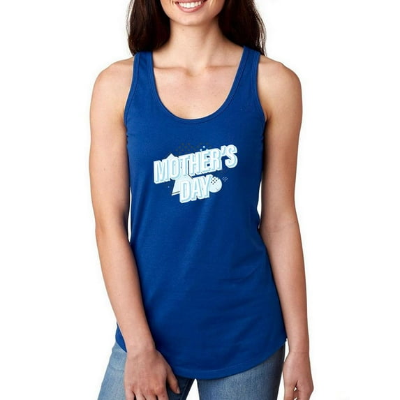 Mothers Day Baby Blue Racerback Tank Women -Image by Shutterstock, Female Medium
