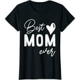 thumbnail image 1 of Mothers Day Best Mom Ever Gifts From Daughter Women Mom Kids Crewneck T-Shirt, 1 of 3