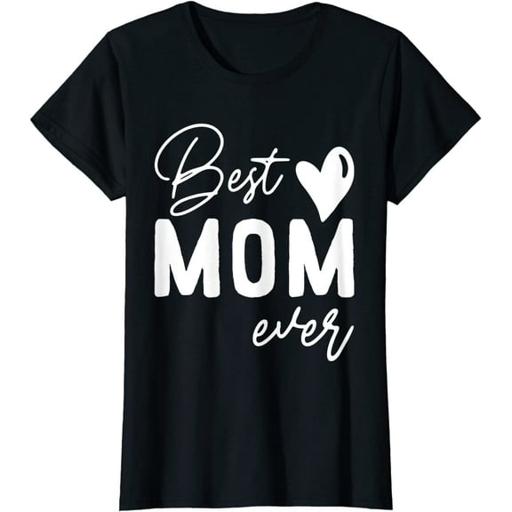 Mothers Day Best Mom Ever Gifts From Daughter Women Mom Kids Crewneck T-Shirt