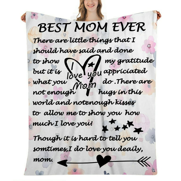 Healemo Birthday Gifts for Mom - Mom Gifts from Daughter Son Husband,  Mother Birthday Gifts, Mom Blanket from Daughter, Gifts for Anniversary Mom