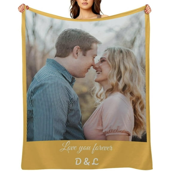 Mothers Day Birthday Gifts for Mum from Daughter Son, Personalized Blanket for Mum Adults, Custom Blanket with Pictures Photo Text, Custom Photo Flannel Blankets (Mum 1)