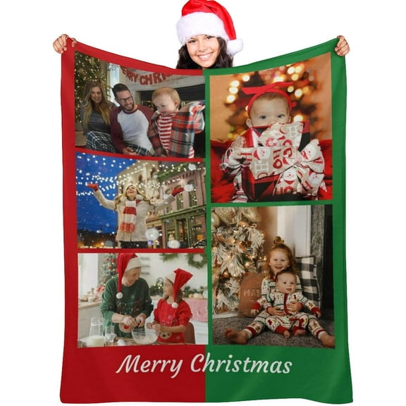 Mothers Day Birthday Gifts for Mum from Daughter Son, Personalized Blanket for Mum Adults, Custom Blanket with Pictures Photo Text, Custom Photo Flannel Blankets (Mum 1)