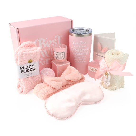 Mothers Day Birthday Gifts for Women Mom Grandma Wife Daughter Gift Basket, Happy Birthday Gifts for Women Mom Wife Best Friend Sister Her, Relaxing Self Care Package Spa Gift Baskets for Woman
