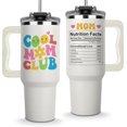 thumbnail image 1 of Mothers Day and Birthday Presents, Cool Mom Club Tumbler 40oz, Mother Gifts from Daughter Son Kids, Christmas Momma Gift Ideas, Mommy Cups, Coffee Mug for Mom, Mama Tumbler With Handle and Straw, 1 of 7